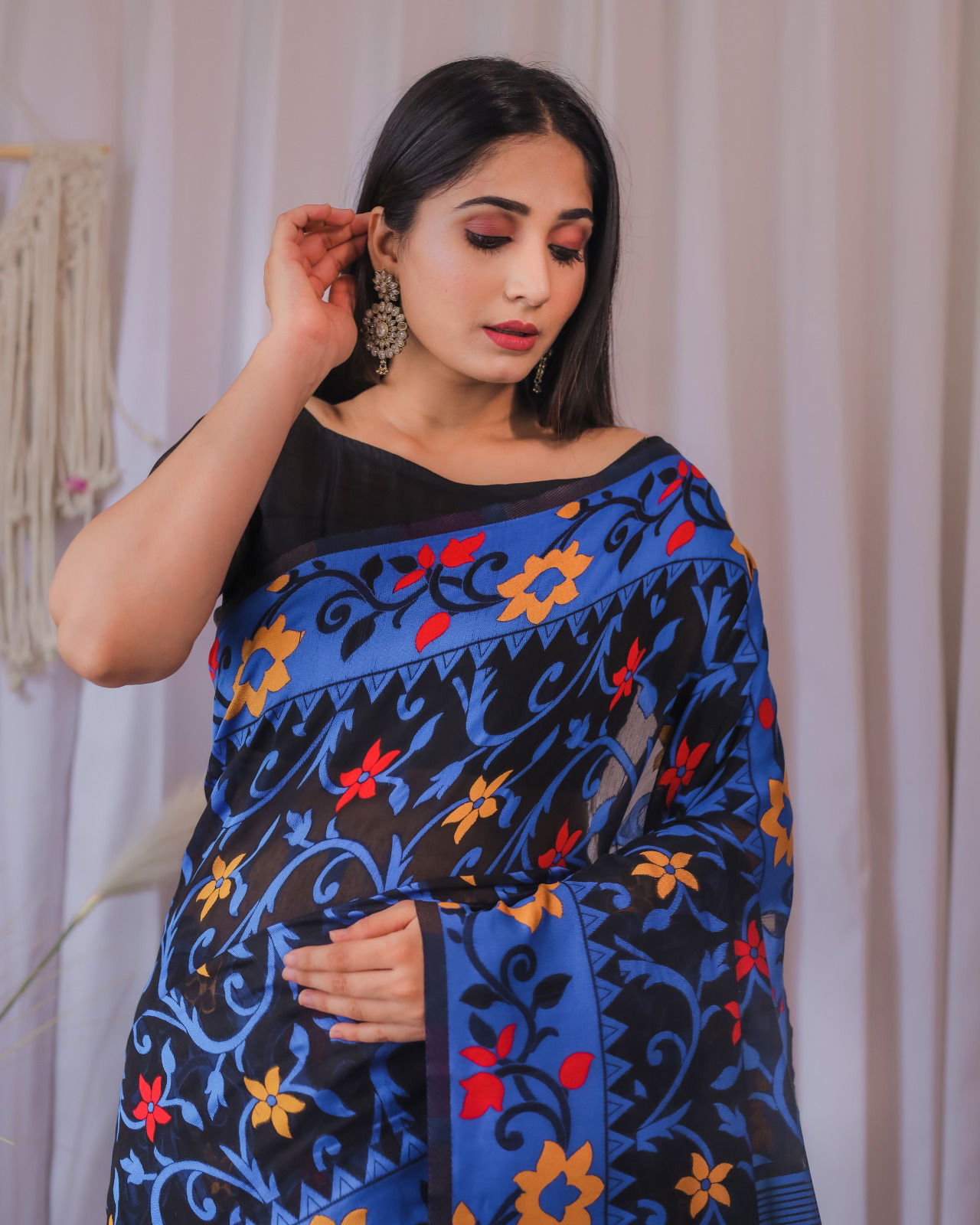 Jamdani Traditional Cotton Silk Durga Puja Special Saree Catalog